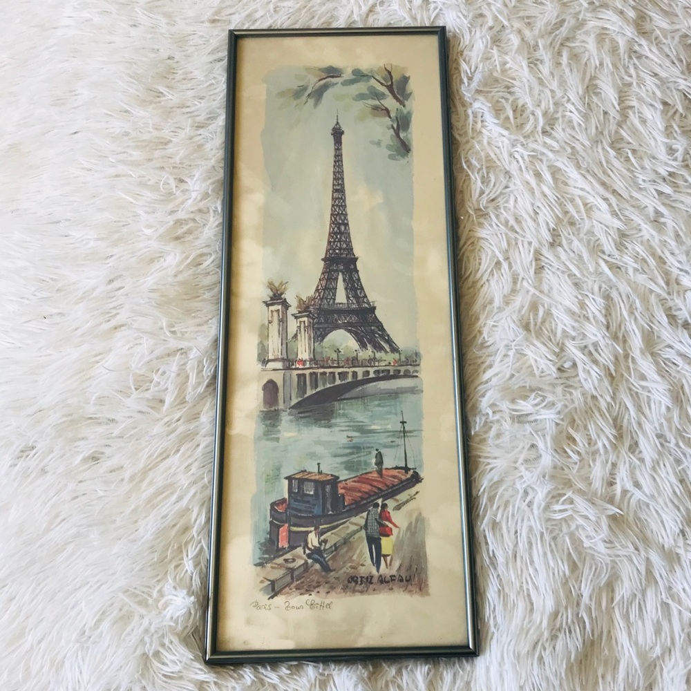 VINTAGE EIFFEL TOWER WALL ART 🤍